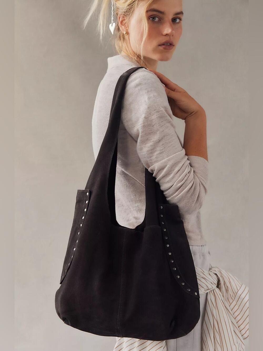 Free People Rori Suede Studded Bag